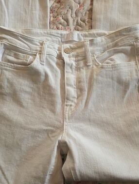 Jeans White Women’s Jeans by - Classic Mid-Rise Fit